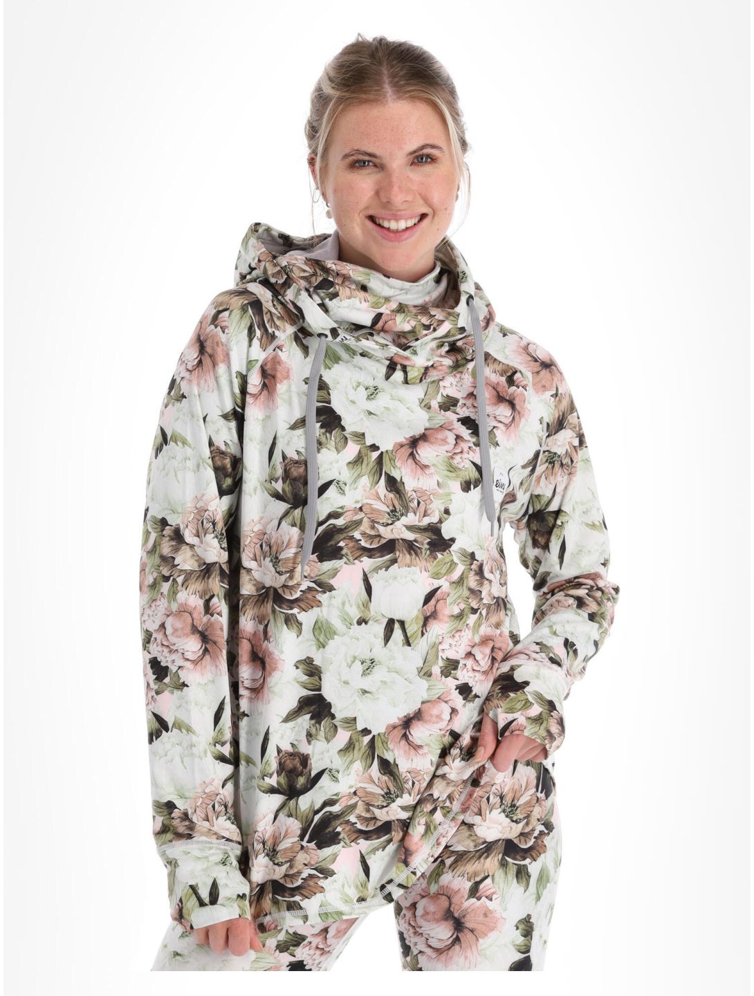 Eivy, Boyfriends Fit Hoodie camisa termoactiva mujeres Bloom multicolor 