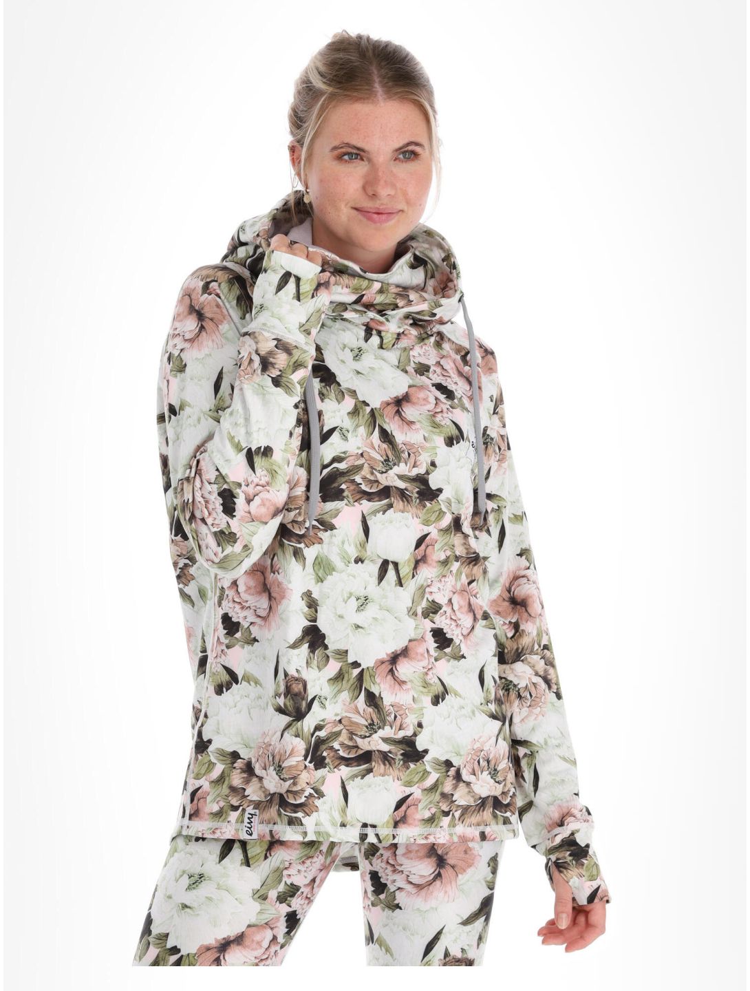 Eivy, Boyfriends Fit Hoodie camisa termoactiva mujeres Bloom multicolor 