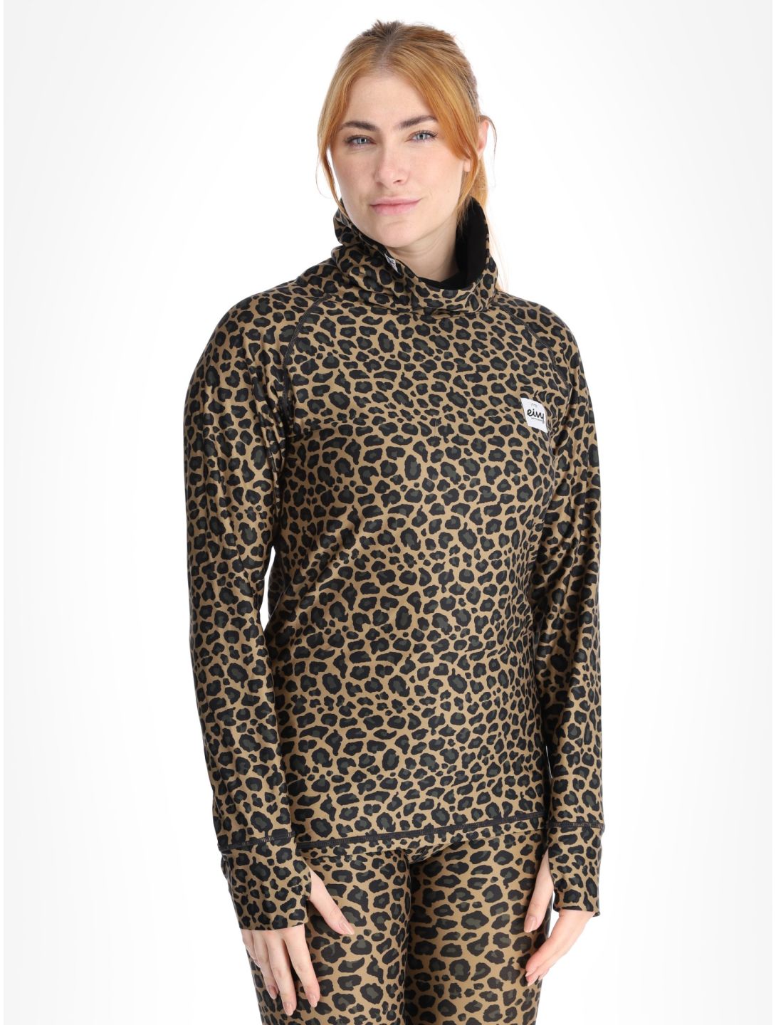 Eivy, Icecold camisa termoactiva mujeres Leopard marrón 