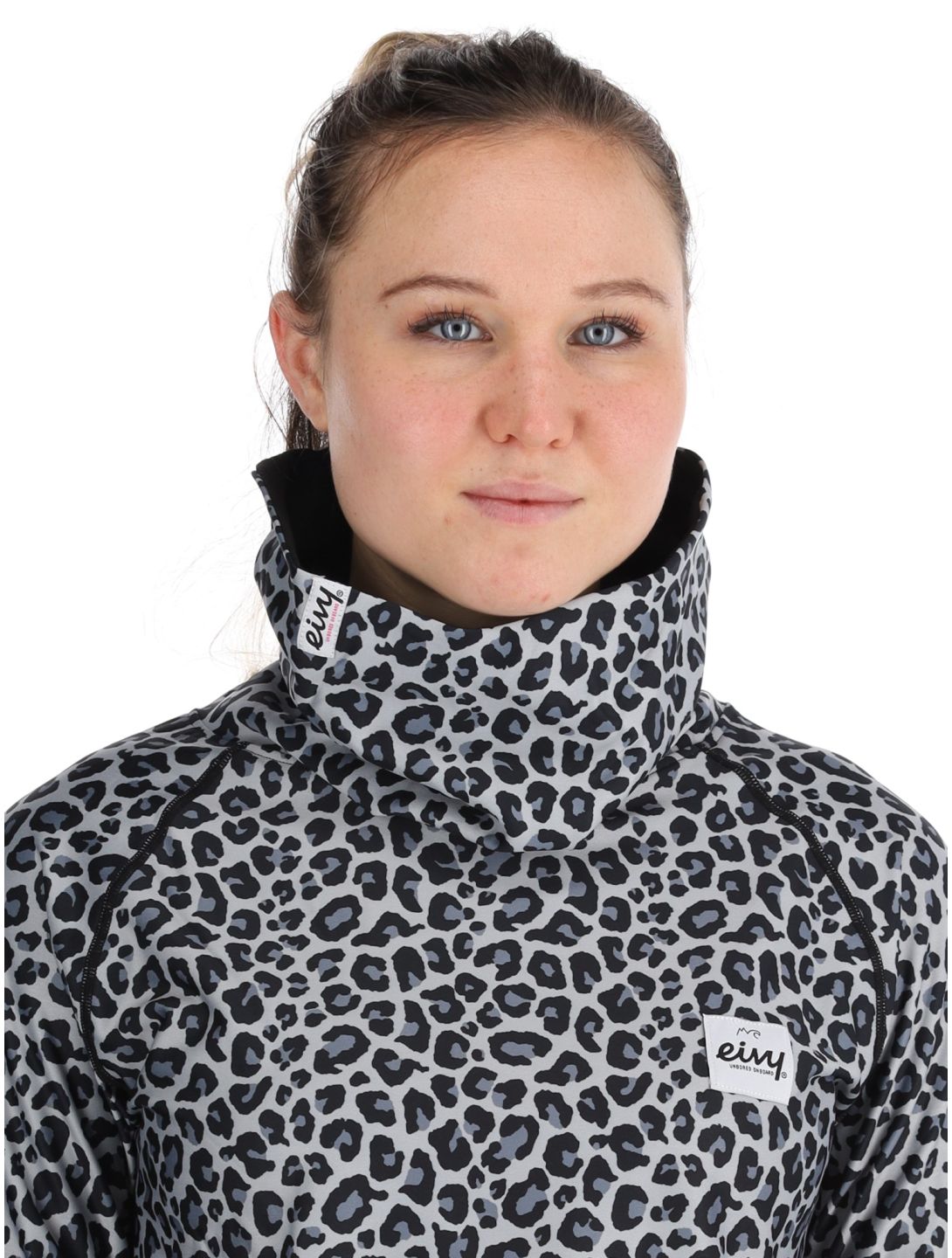 Eivy, Icecold Gaiter camisa termoactiva mujeres Snow Leopard blanco 