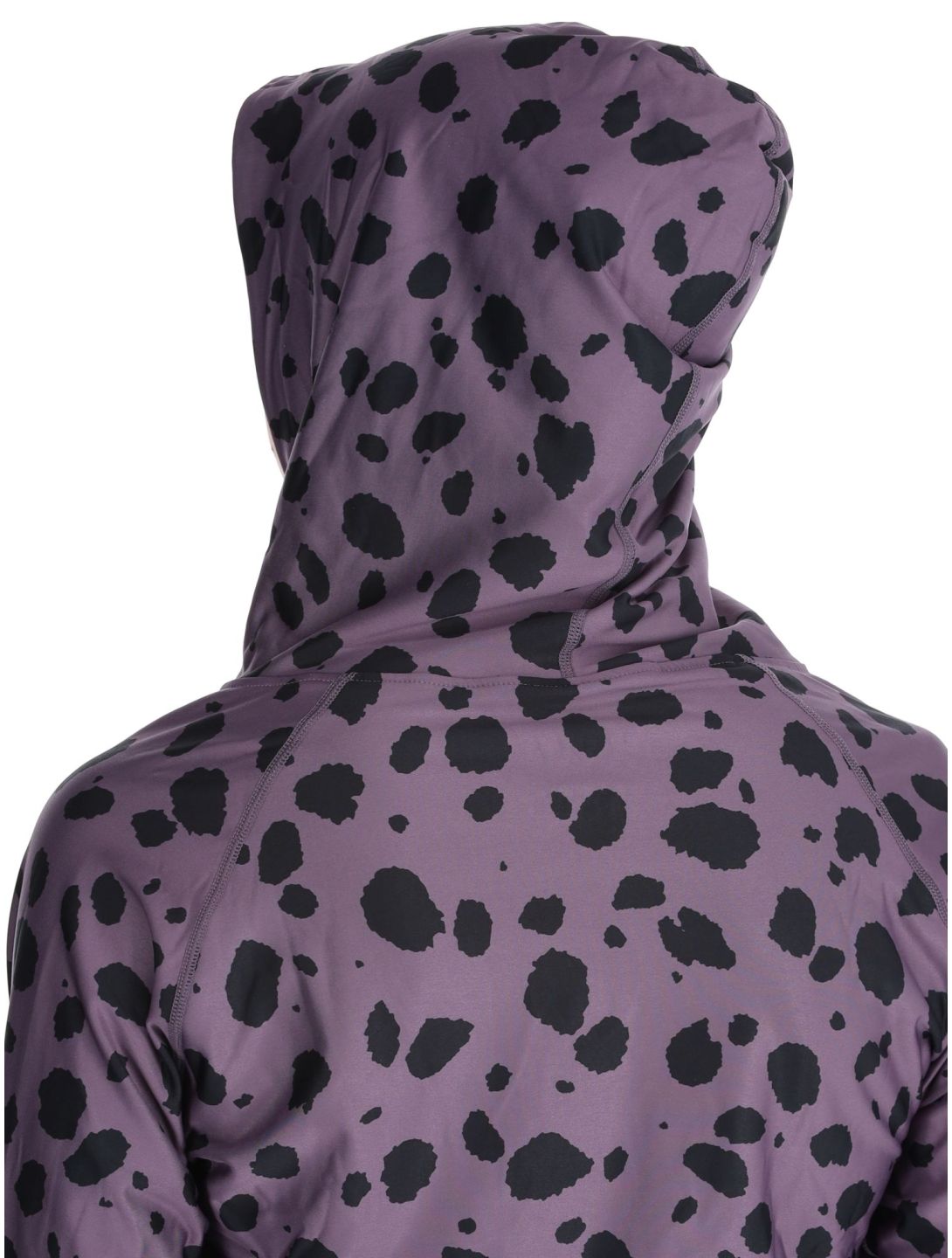 Eivy, Icecold Hood camisa termoactiva mujeres Purple Cheetah negro, púrpura 