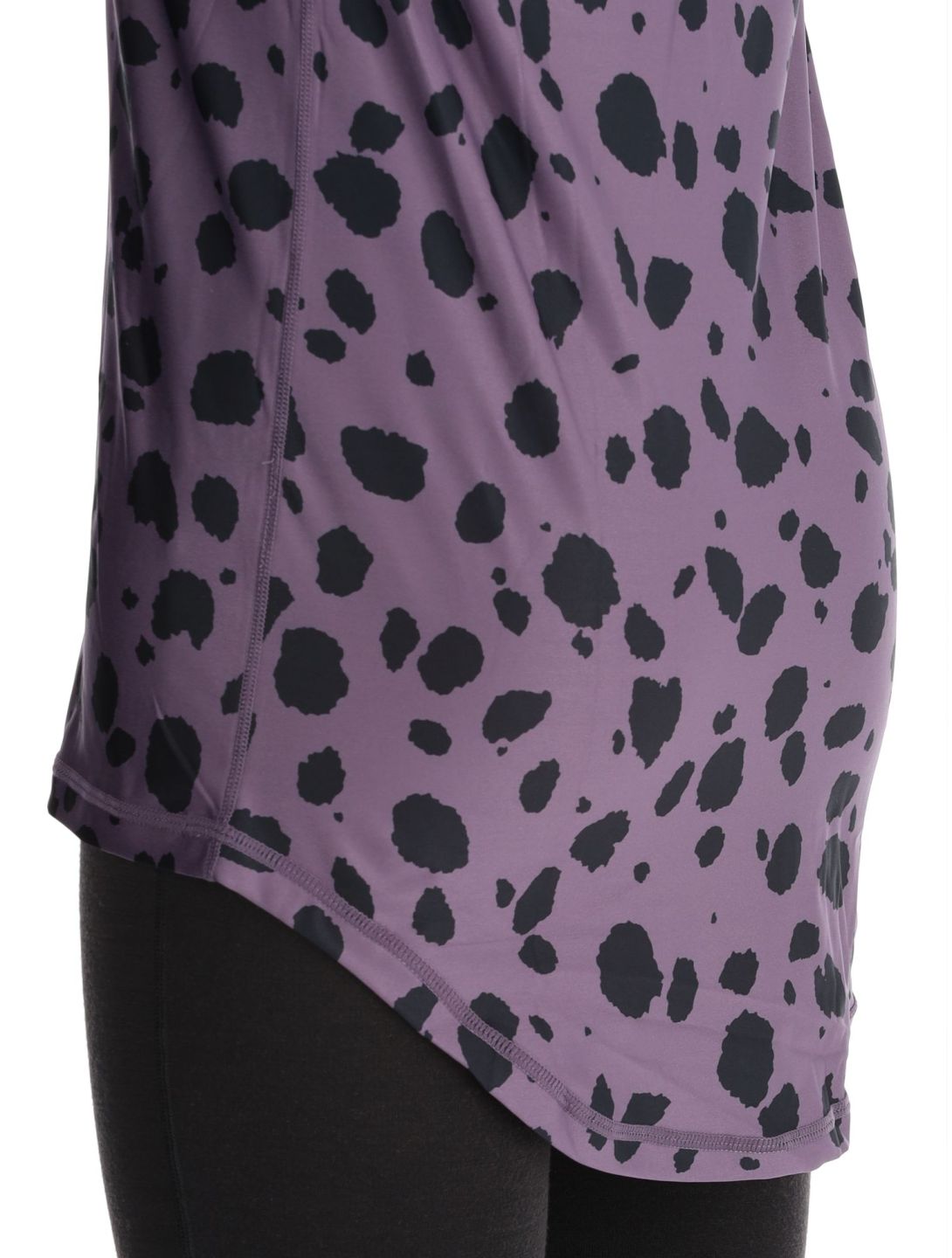 Eivy, Icecold Hood camisa termoactiva mujeres Purple Cheetah negro, púrpura 