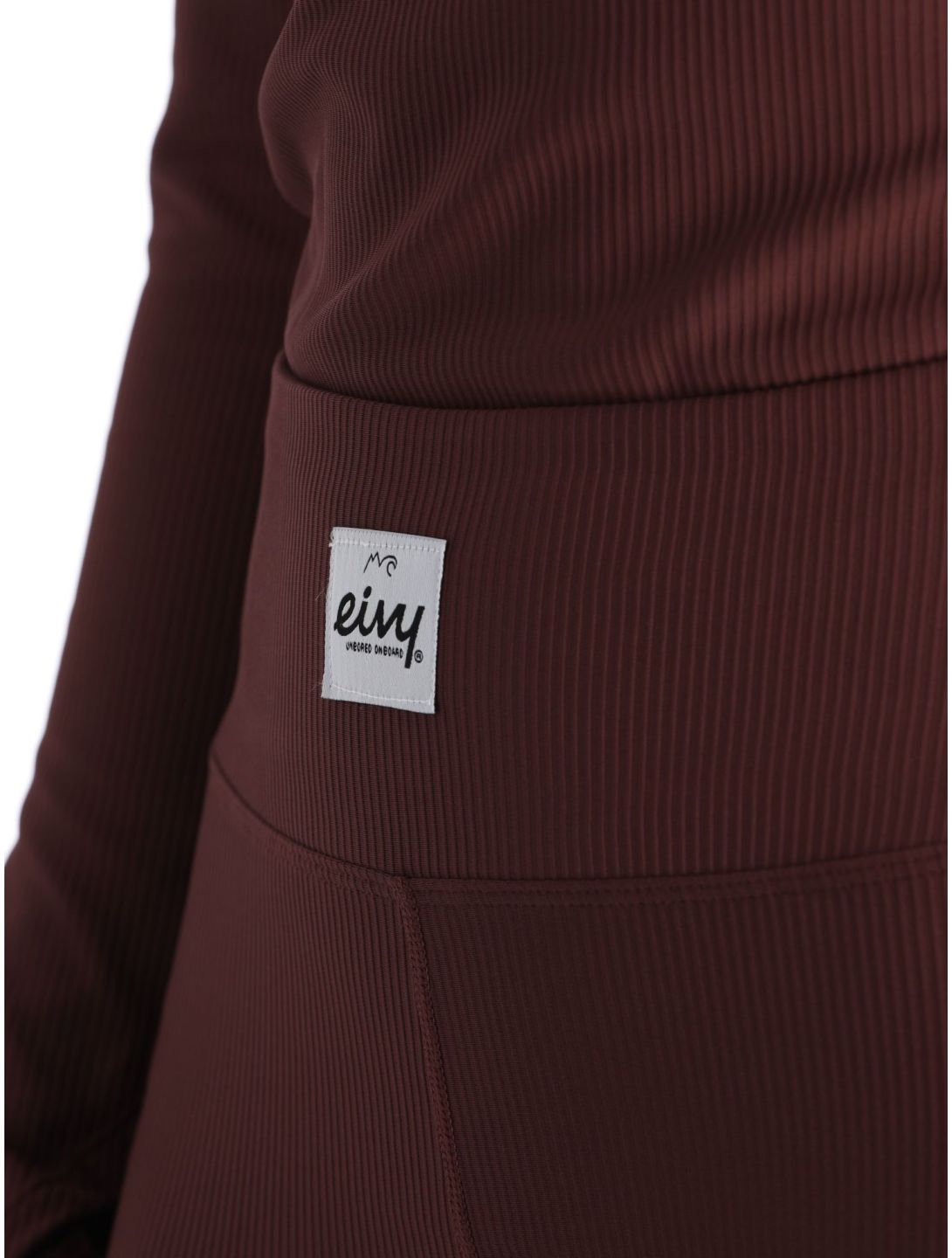 Eivy, Icecold Rib Tights pantalón termoactivo mujeres Wine borgoña 