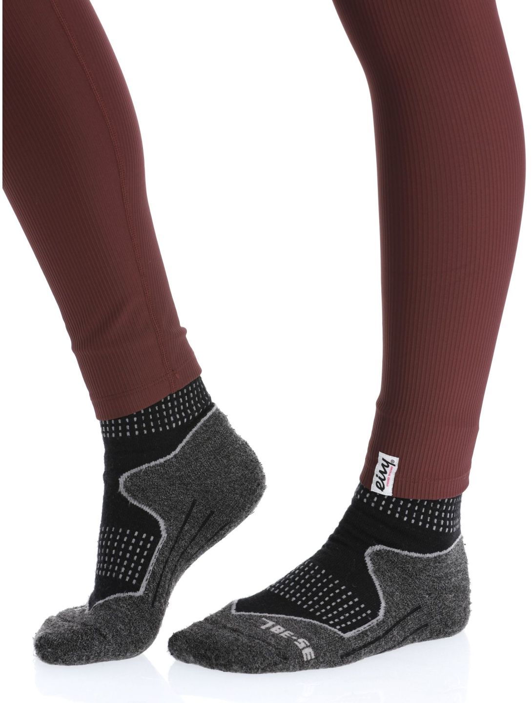 Eivy, Icecold Rib Tights pantalón termoactivo mujeres Wine borgoña 