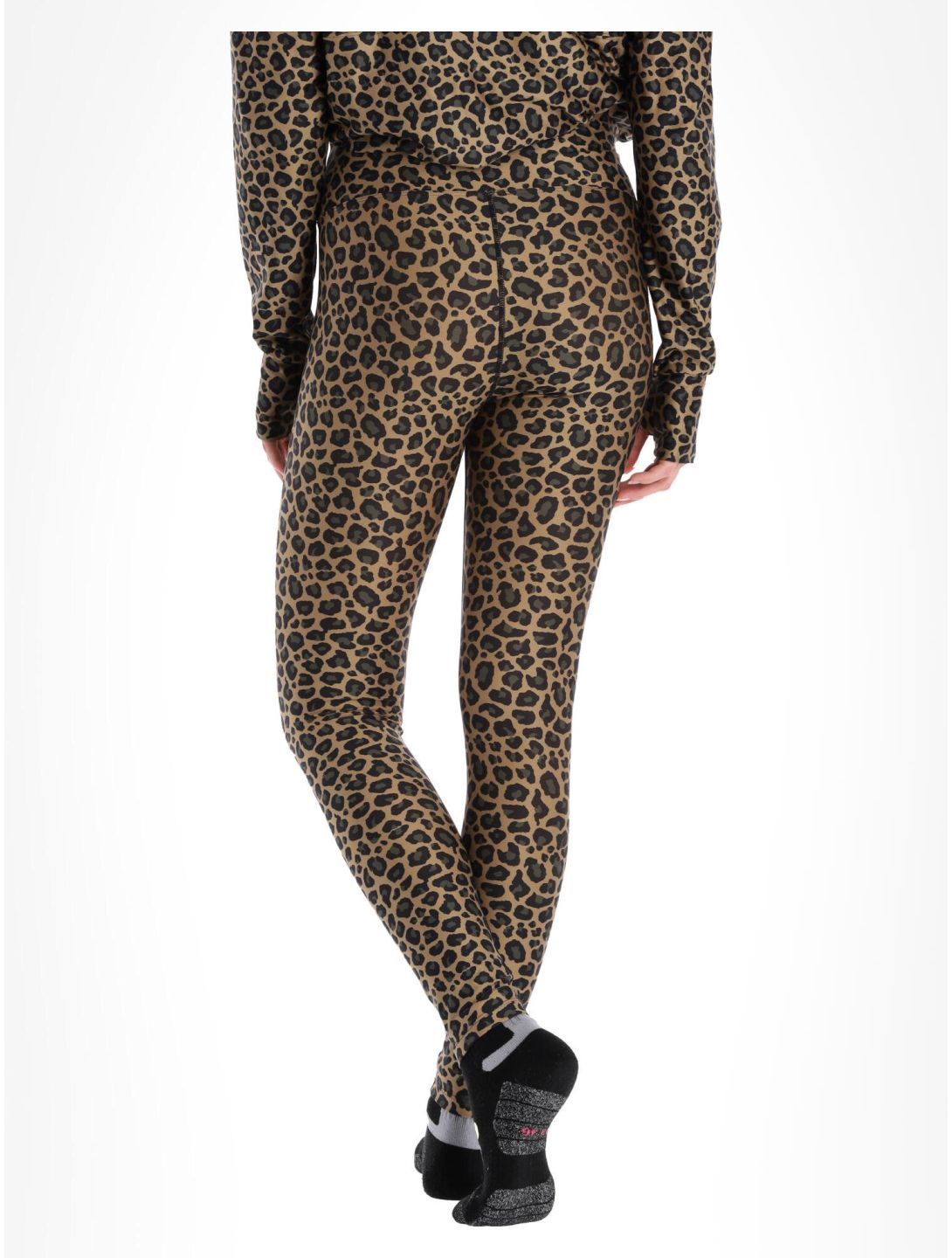 Eivy, Icecold Tights pantalón termoactivo mujeres Leopard marrón 