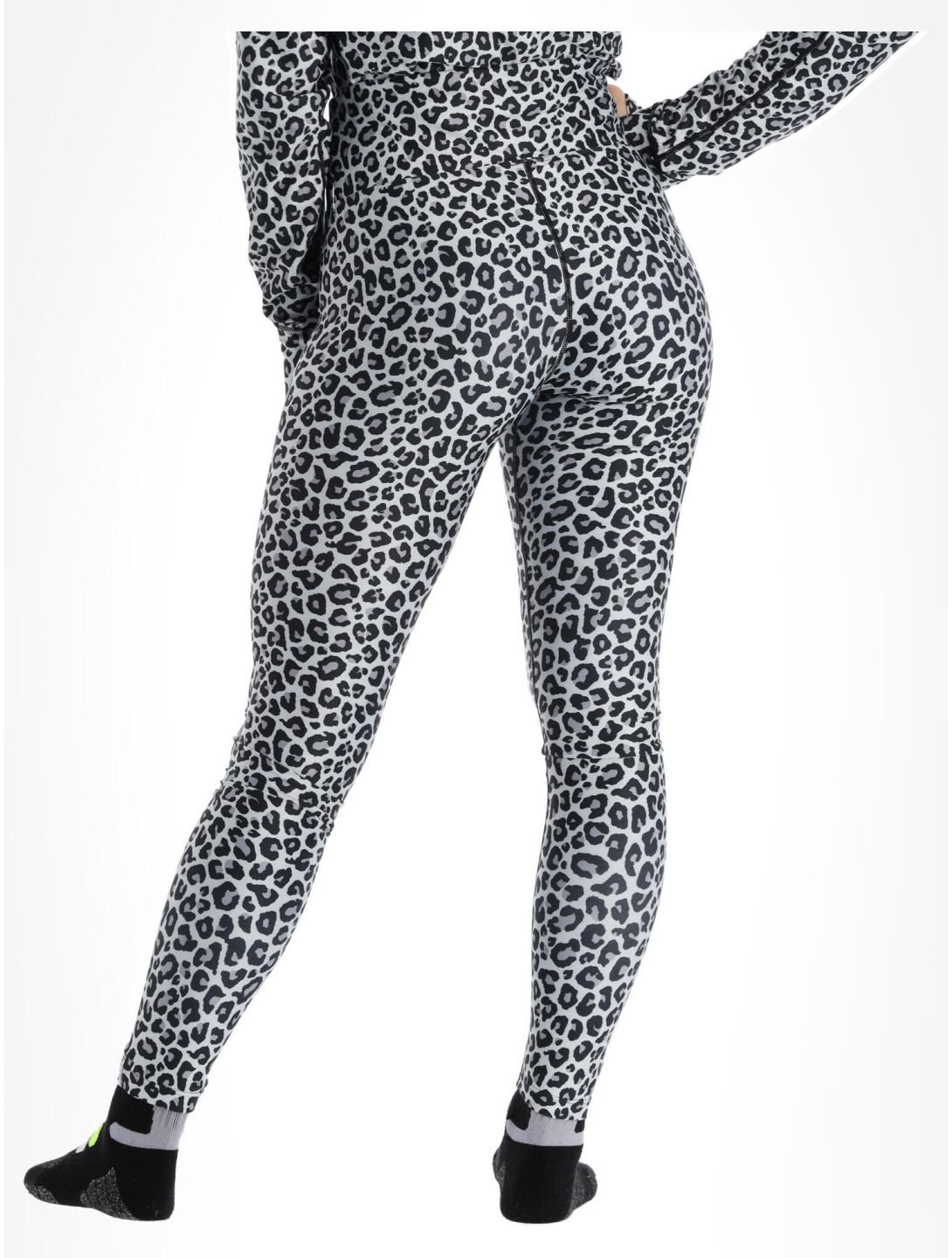 Eivy, Icecold Tights pantalón termoactivo mujeres Snow Leopard blanco 