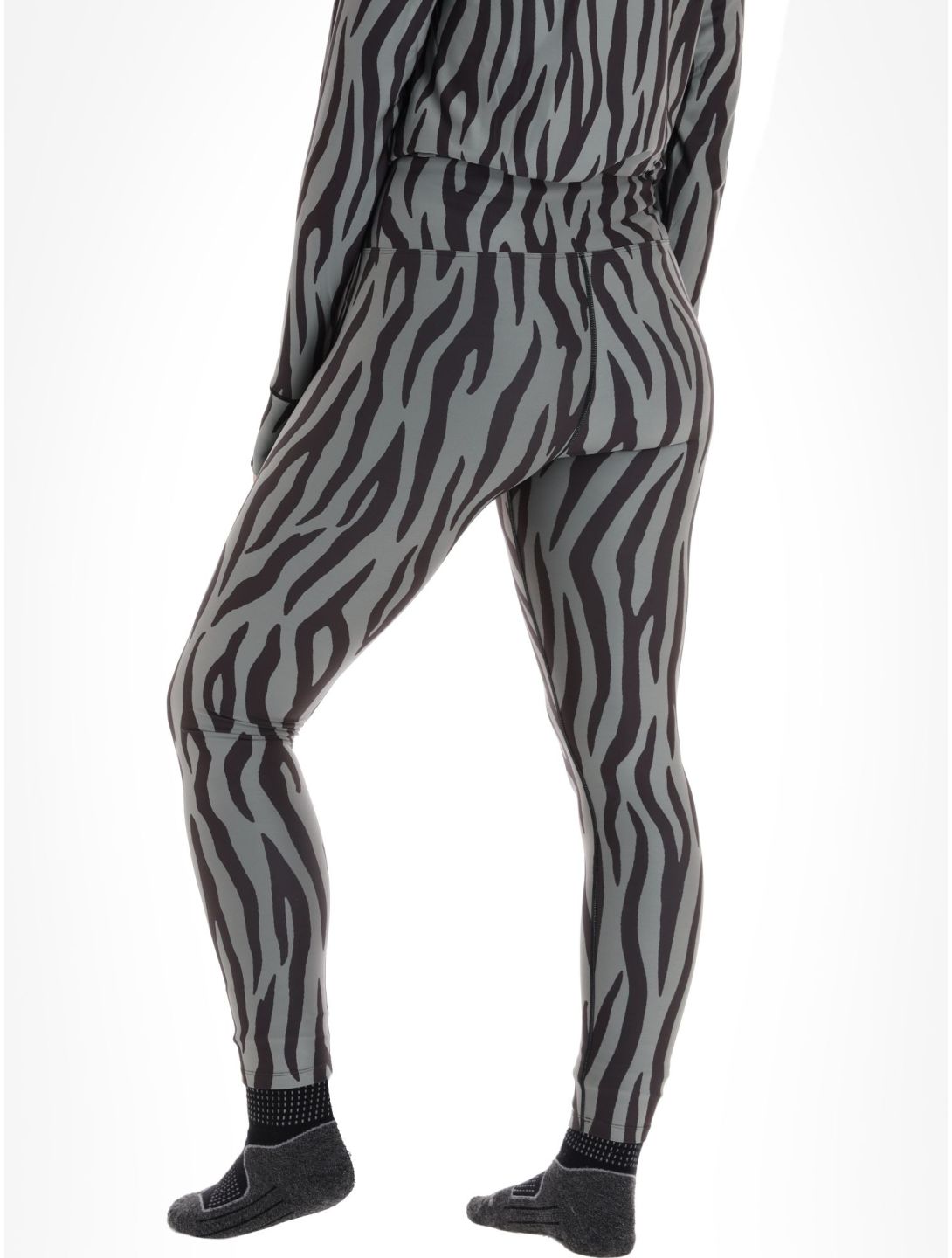 Eivy, Icecold Tights pantalón termoactivo mujeres Zebra Oak gris, negro 