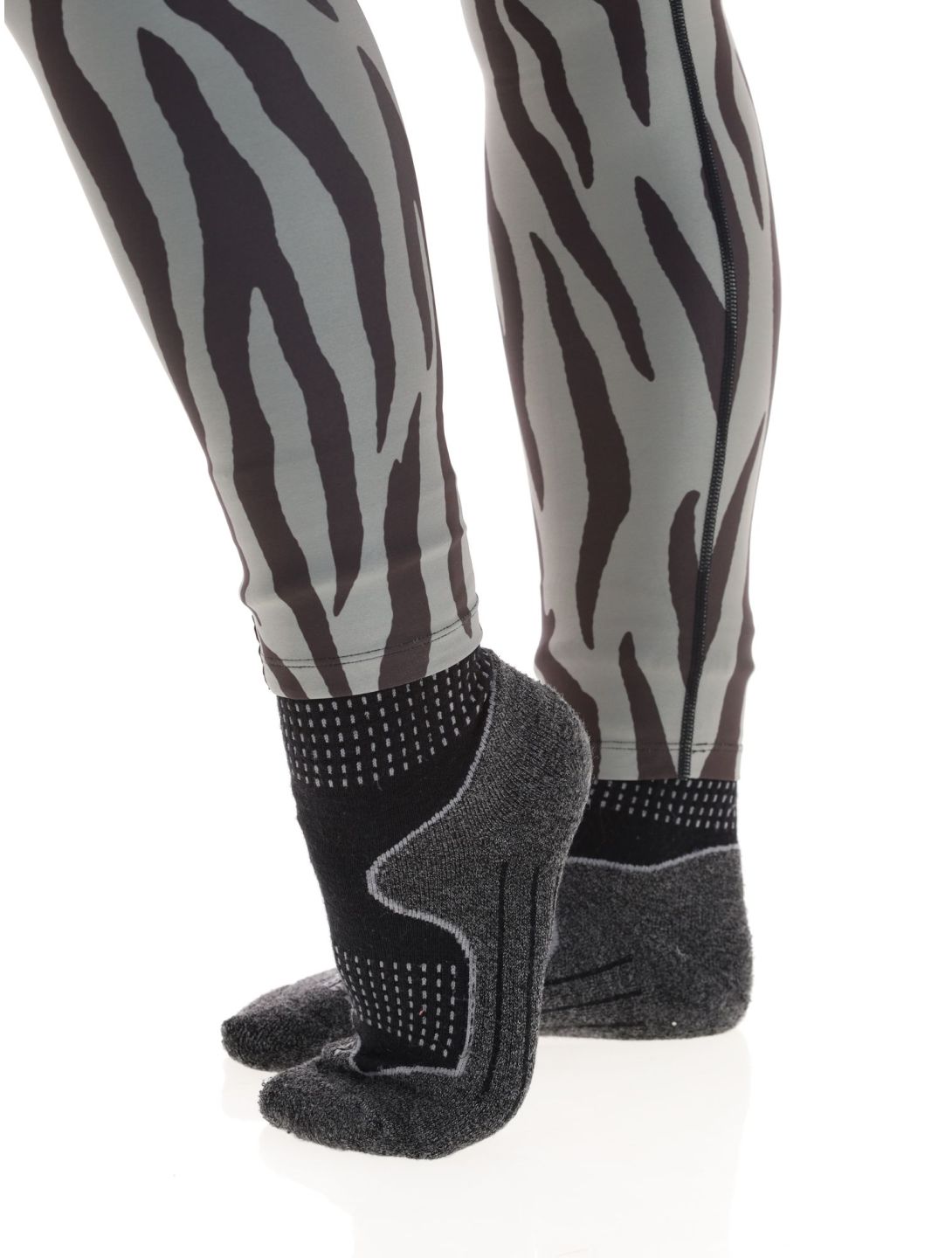 Eivy, Icecold Tights pantalón termoactivo mujeres Zebra Oak gris, negro 