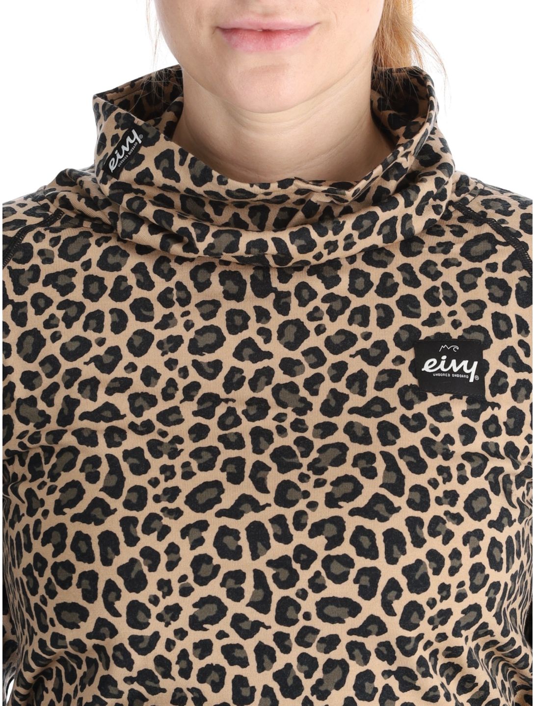 Eivy, Icecold Wool camisa termoactiva mujeres Leopard marrón 