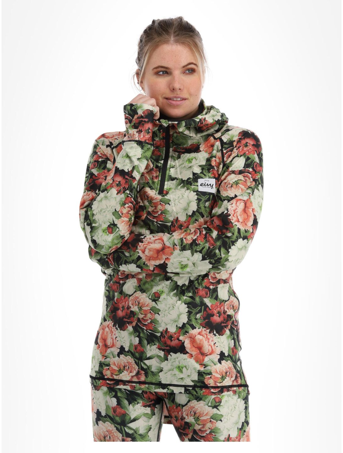 Eivy, Icecold Zip Hood jersey mujeres Autumn Bloom multicolor 