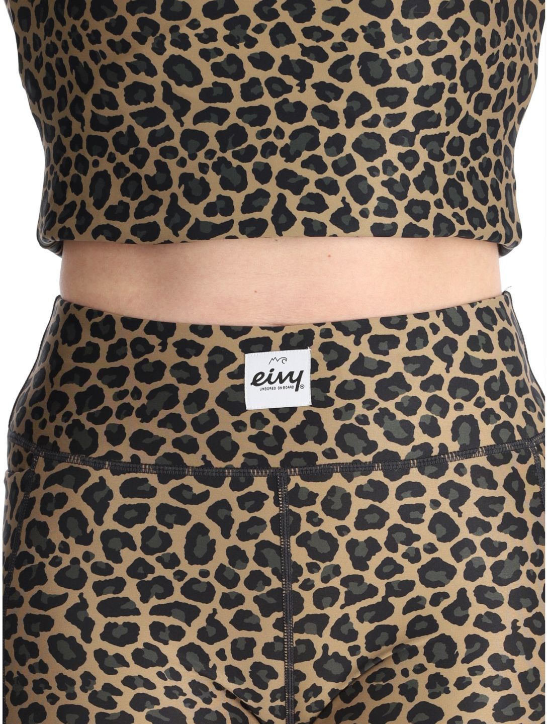 Eivy, Pocket pantalón termoactivo mujeres Leopard marrón 