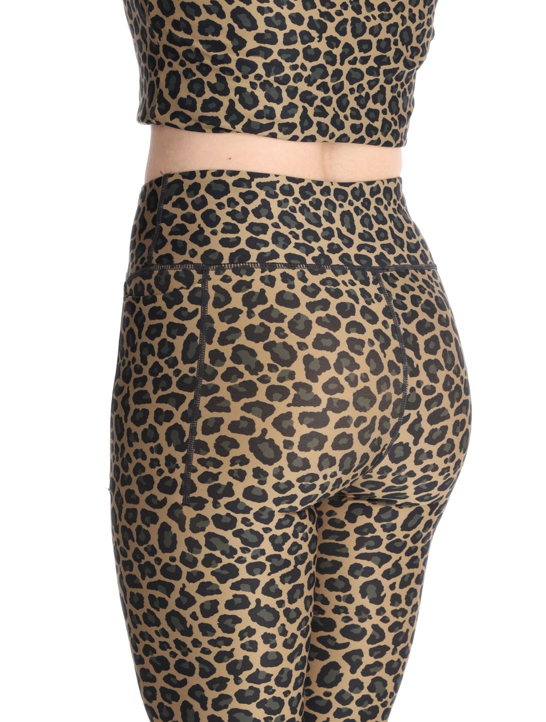 Eivy, Pocket pantalón termoactivo mujeres Leopard marrón 