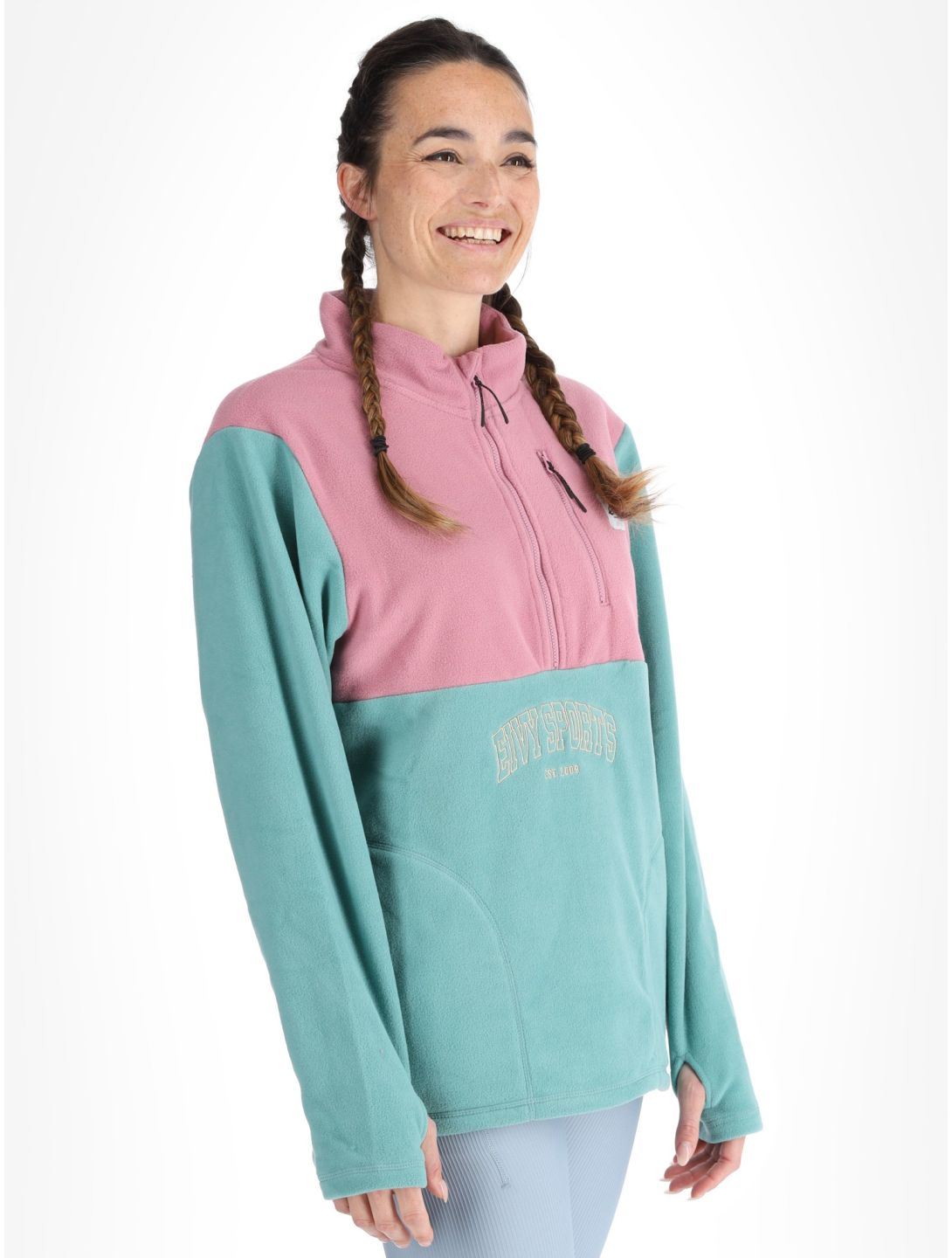 Eivy, Techlight Halfzip Fleece sudadera mujeres Miami Turquoise verde 