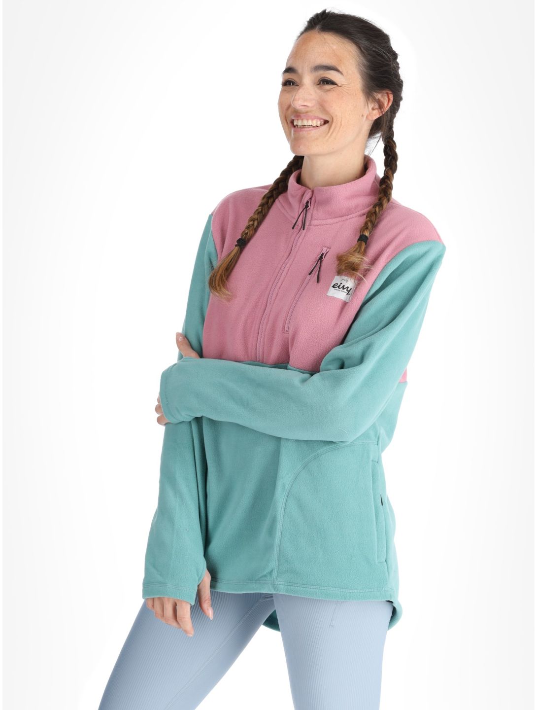 Eivy, Techlight Halfzip Fleece sudadera mujeres Miami Turquoise verde 