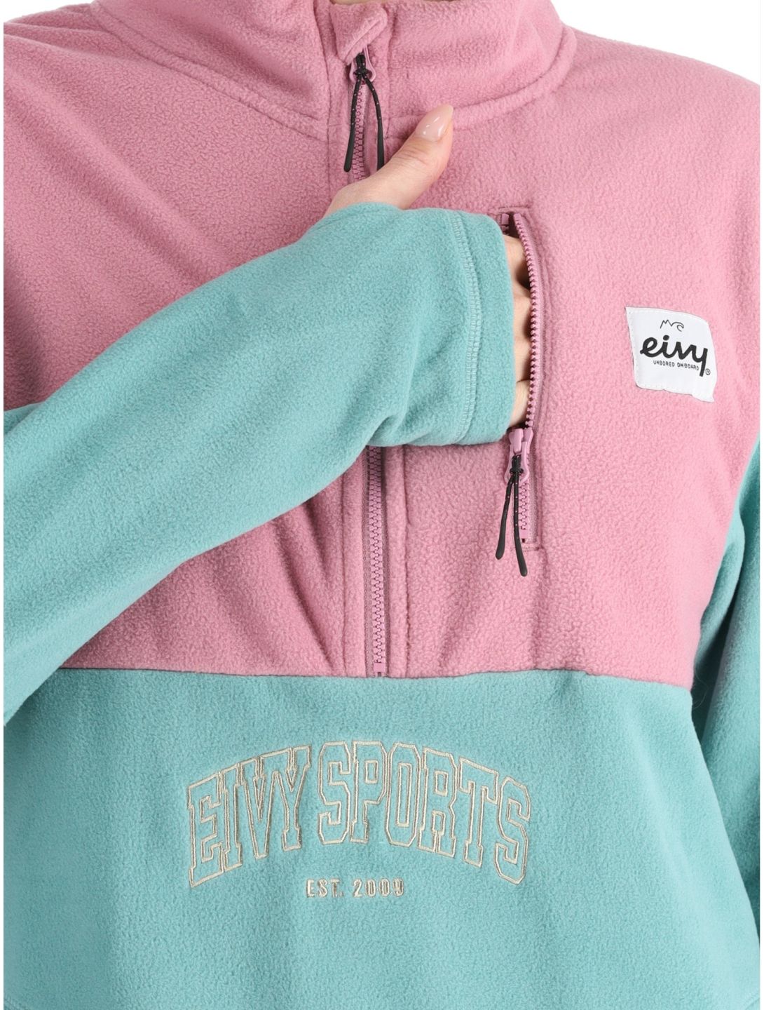 Eivy, Techlight Halfzip Fleece sudadera mujeres Miami Turquoise verde 