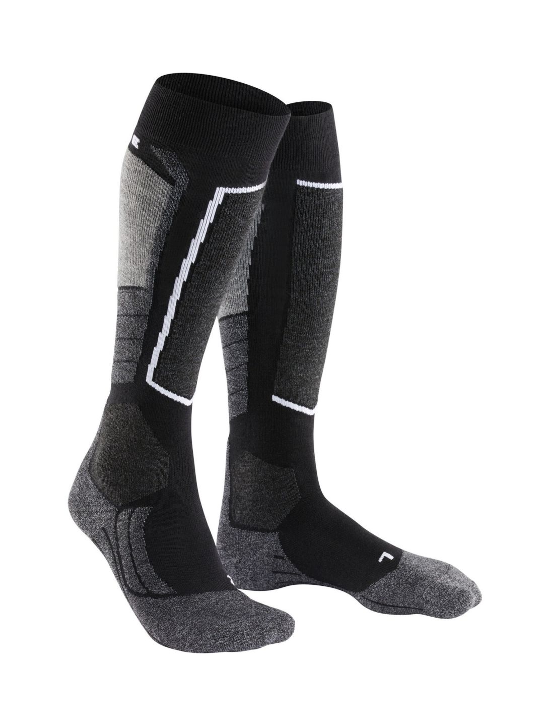 Falke, SK2 Intermediate calcetines de esquí mujeres Black Mix gris, negro 