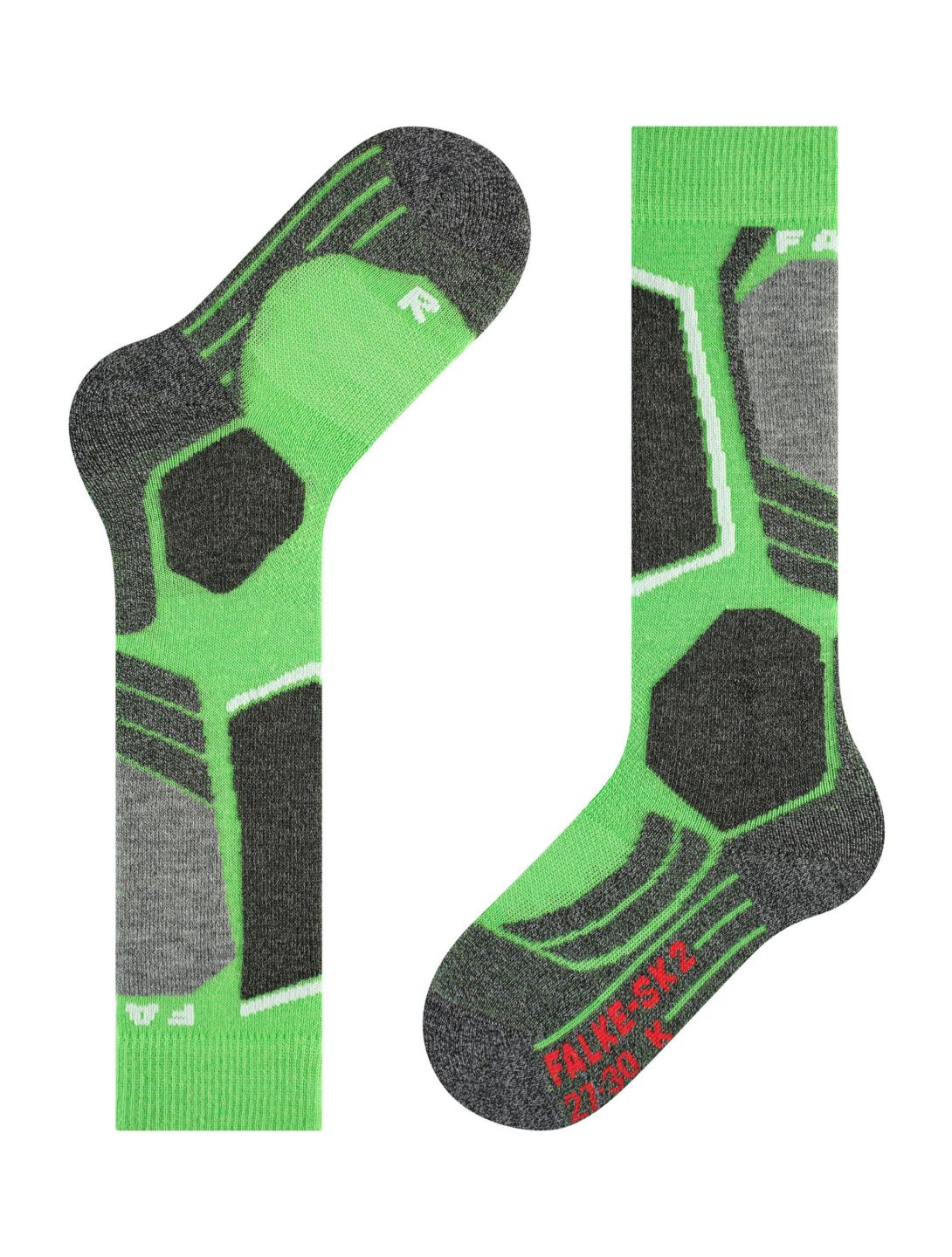 Falke, SK2 Intermediate calcetines de esquí niños Vivid Green verde 