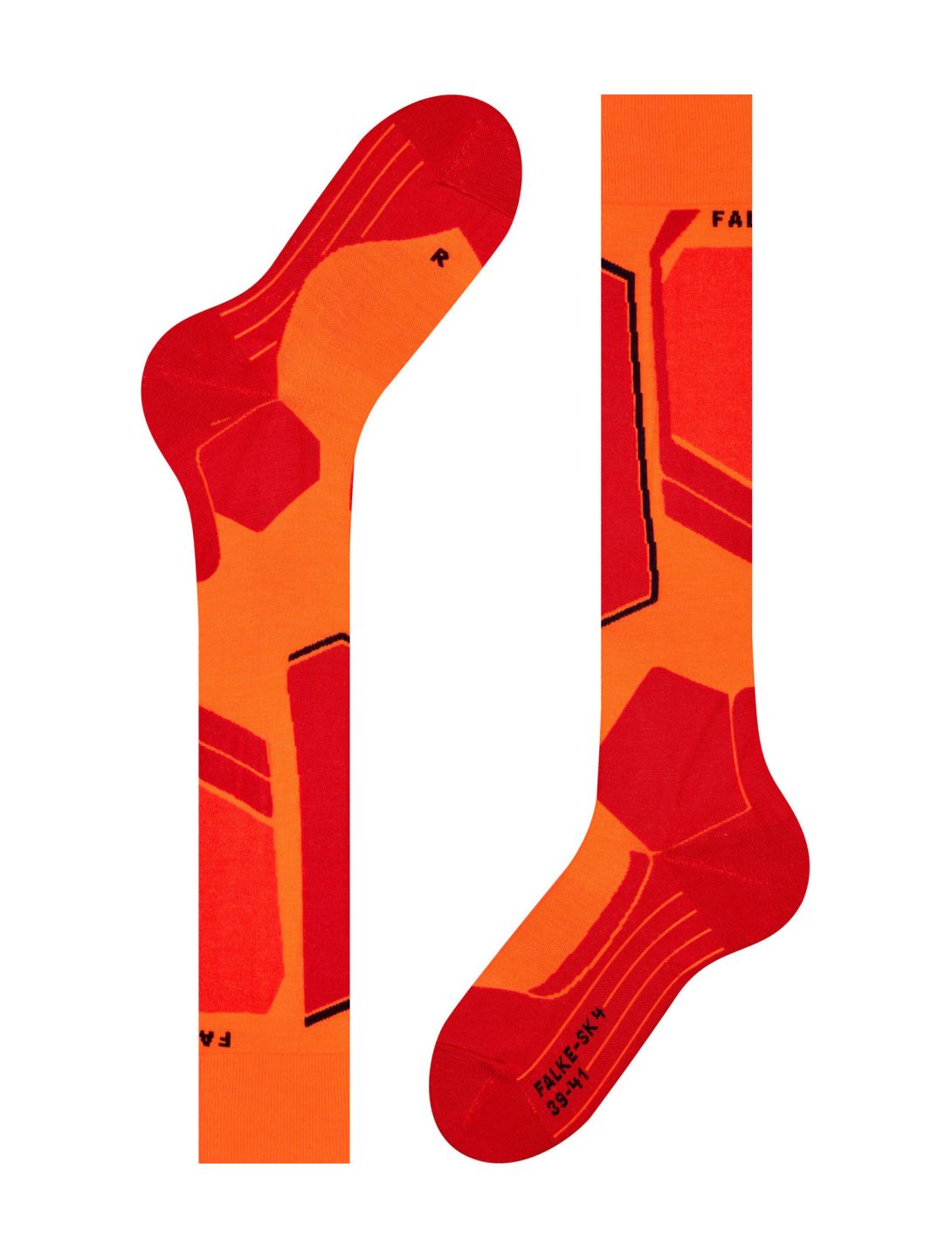 Falke, SK4 Advanced calcetines de esquí hombres Flash Orange naranja 