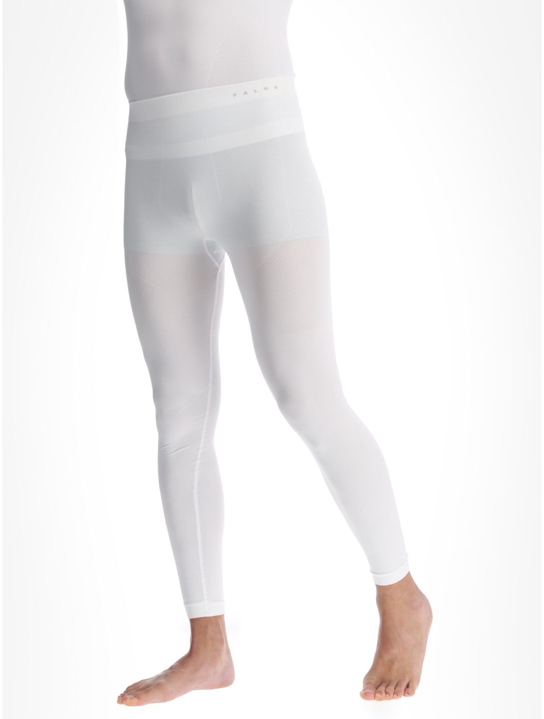 Falke, Long Tights pantalón termoactivo hombres White blanco 