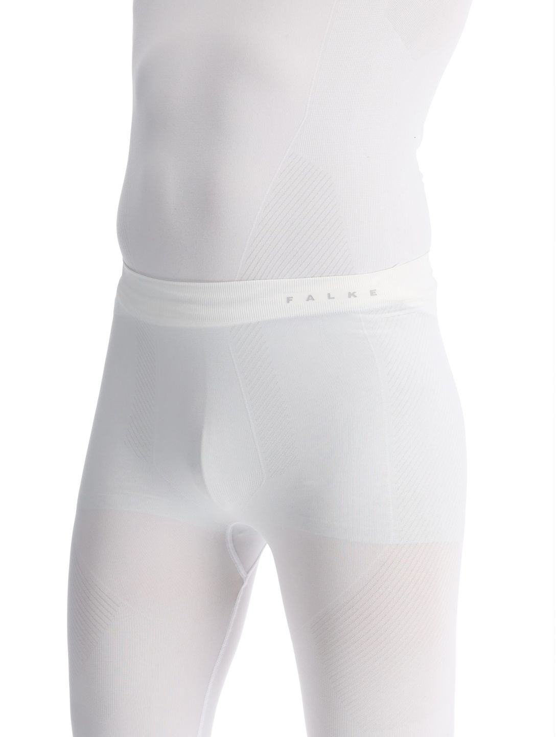 Falke, Long Tights pantalón termoactivo hombres White blanco 