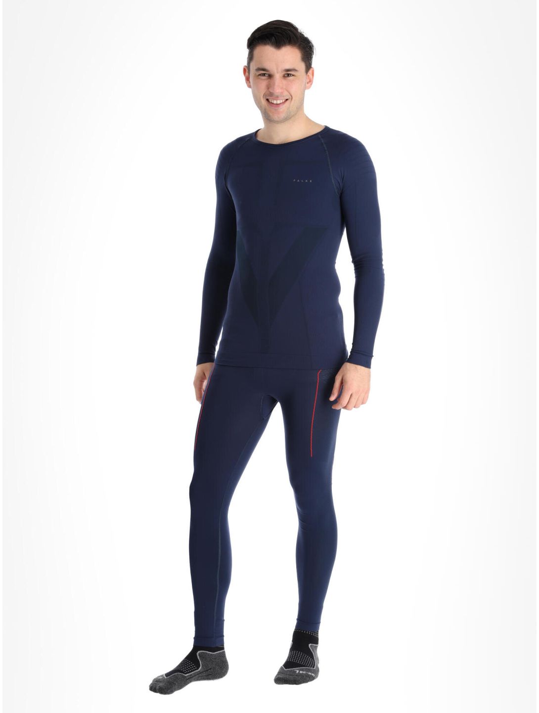 Falke, Longsleeved Shirt Tight camisa termoactiva hombres Space Blue azul 