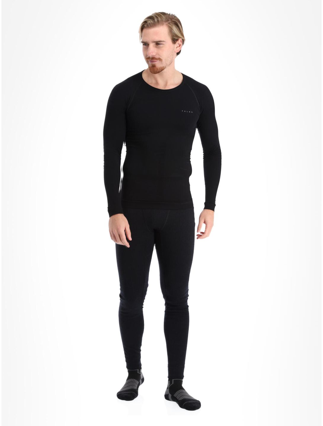 Falke, Longsleeved Shirt Tight camisa termoactiva hombres Black negro 