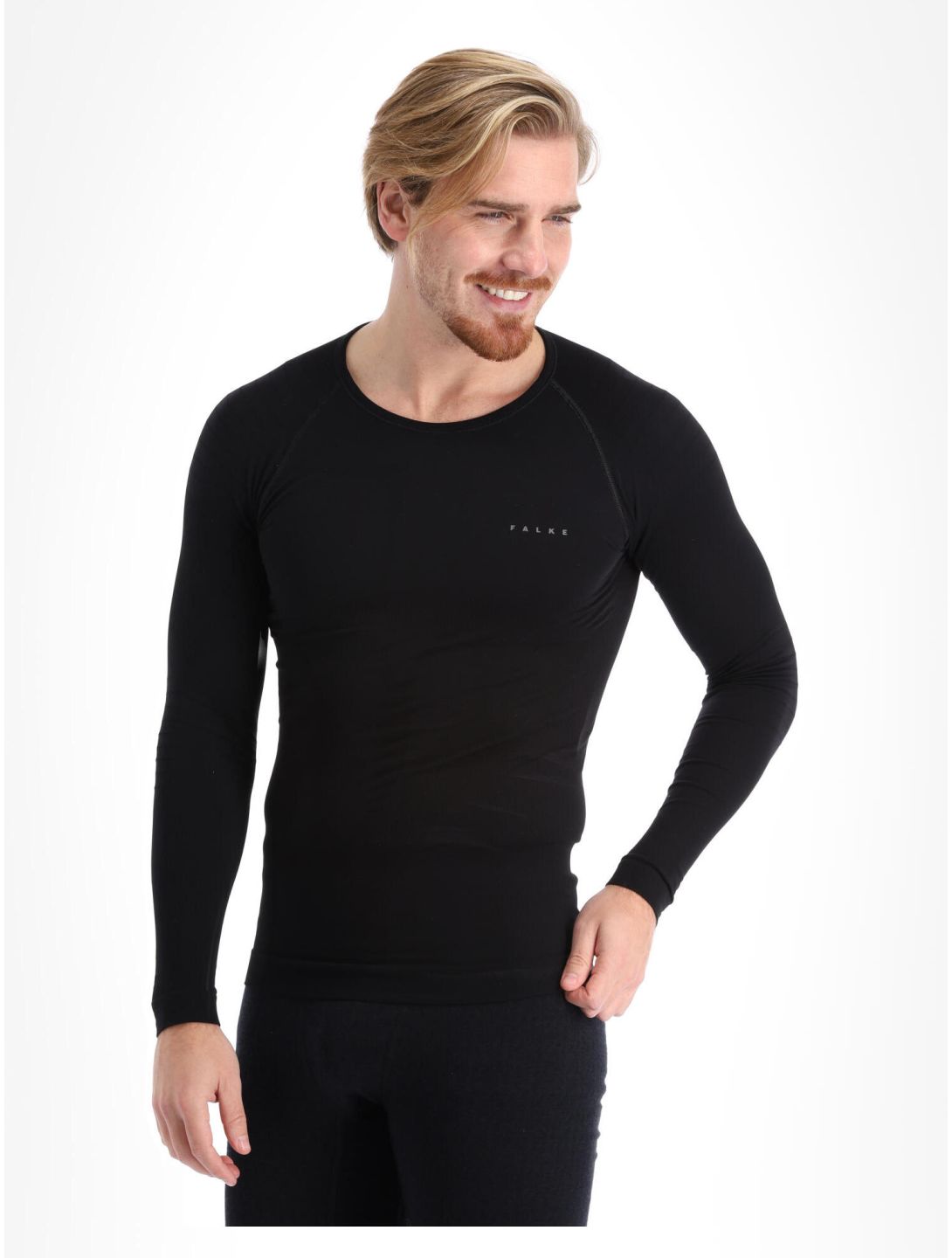 Falke, Longsleeved Shirt Tight camisa termoactiva hombres Black negro 