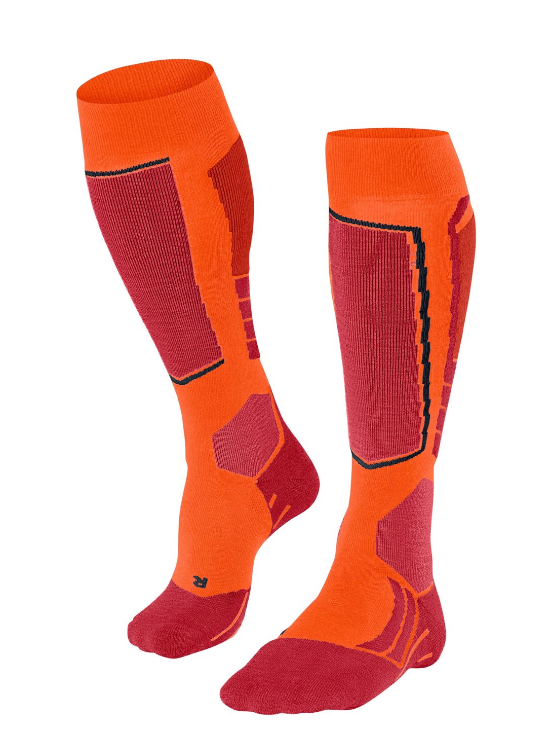 Falke, SK2 Intermediate calcetines de esquí hombres Flash Orange naranja 