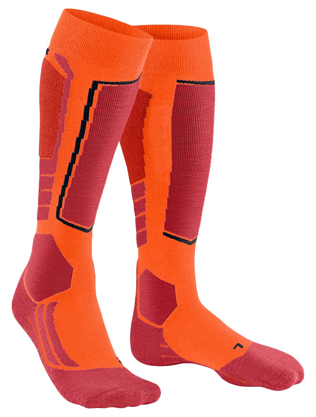 Falke, SK2 Intermediate calcetines de esquí hombres Flash Orange naranja 