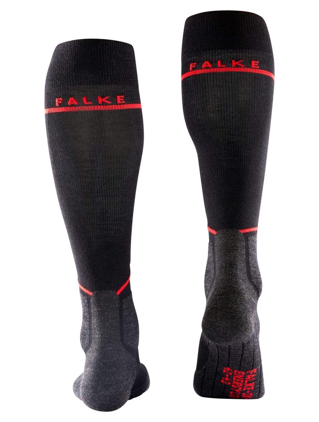 Falke, SK4 Advanced Compression Light calcetines de compresión hombres Black Mix gris, negro 