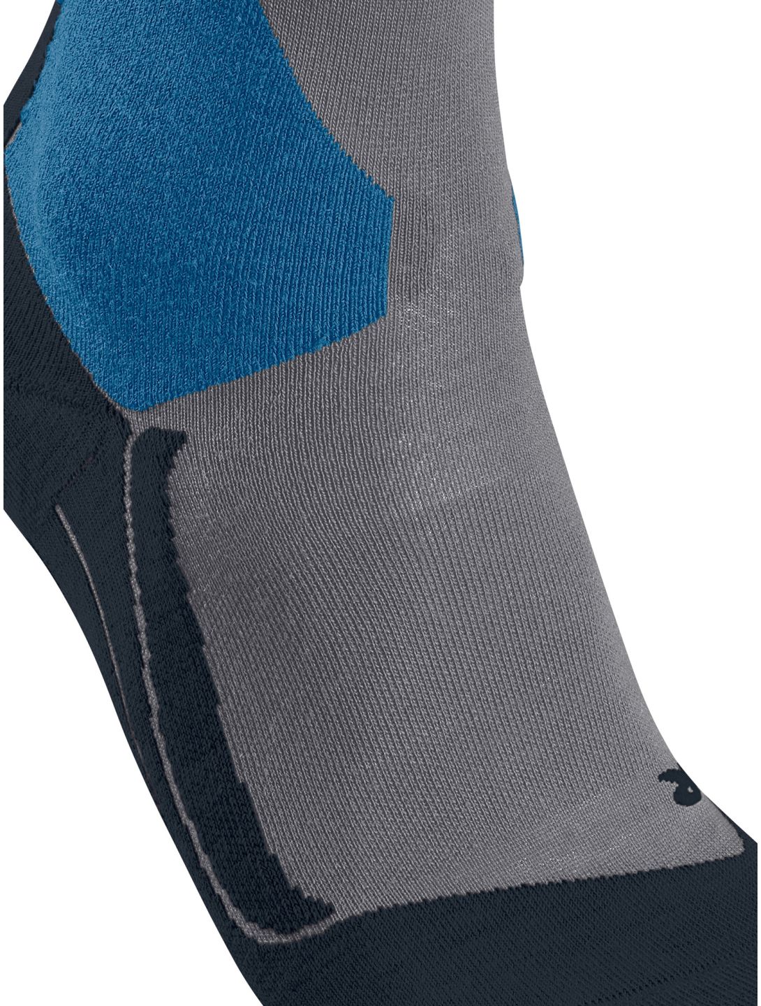 Falke, SK4 Advanced calcetines de esquí hombres M. Grey Melange azul 