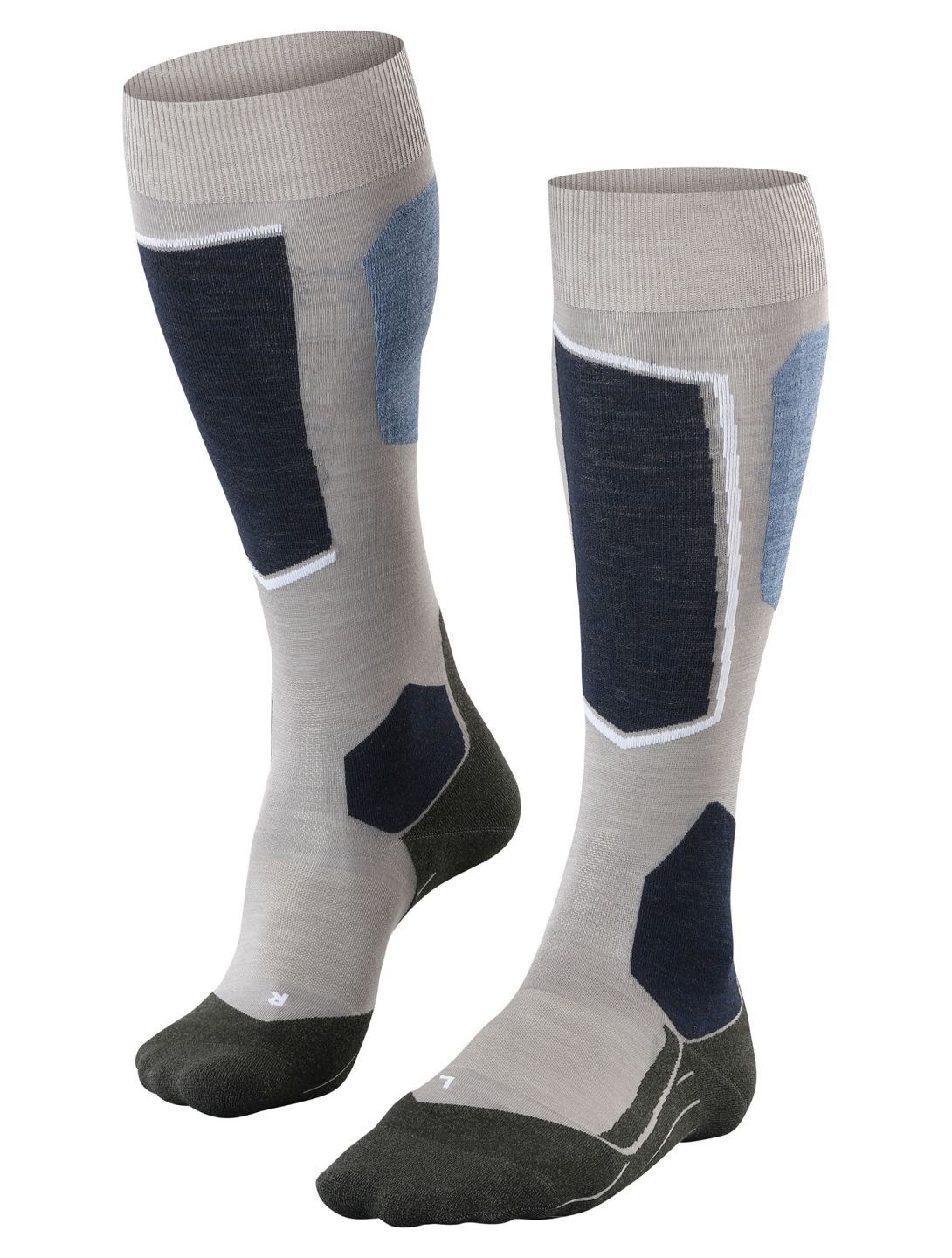 Falke, SK6 Pro calcetines de esquí mujeres M. Grey Melange gris 