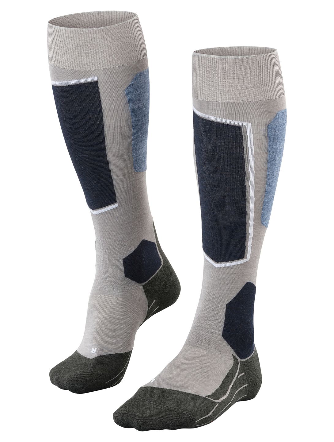 Falke, SK6 Pro calcetines de esquí hombres M. Grey Melange gris 