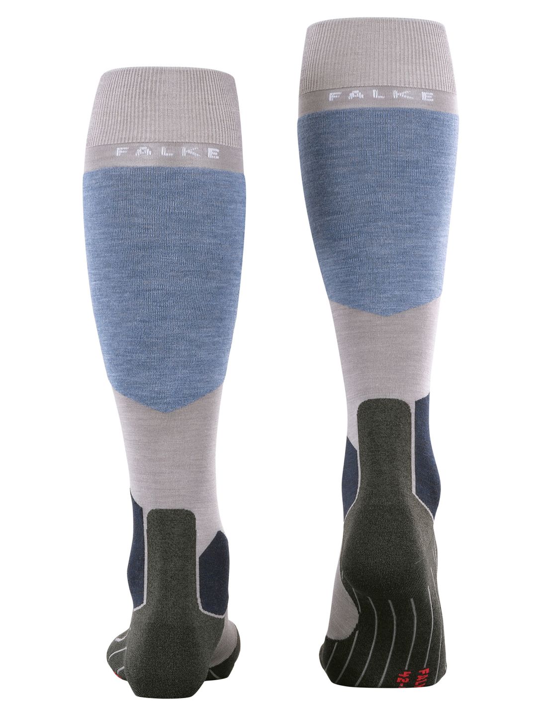 Falke, SK6 Pro calcetines de esquí hombres M. Grey Melange gris 