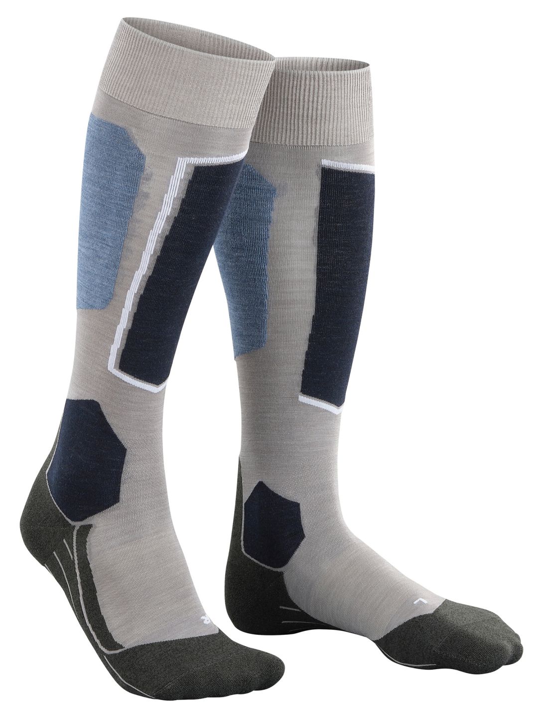 Falke, SK6 Pro calcetines de esquí hombres M. Grey Melange gris 