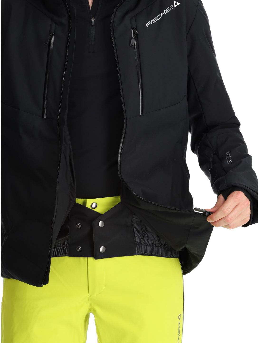 Fischer, Anniversary chaqueta de esquí hombres Black negro 