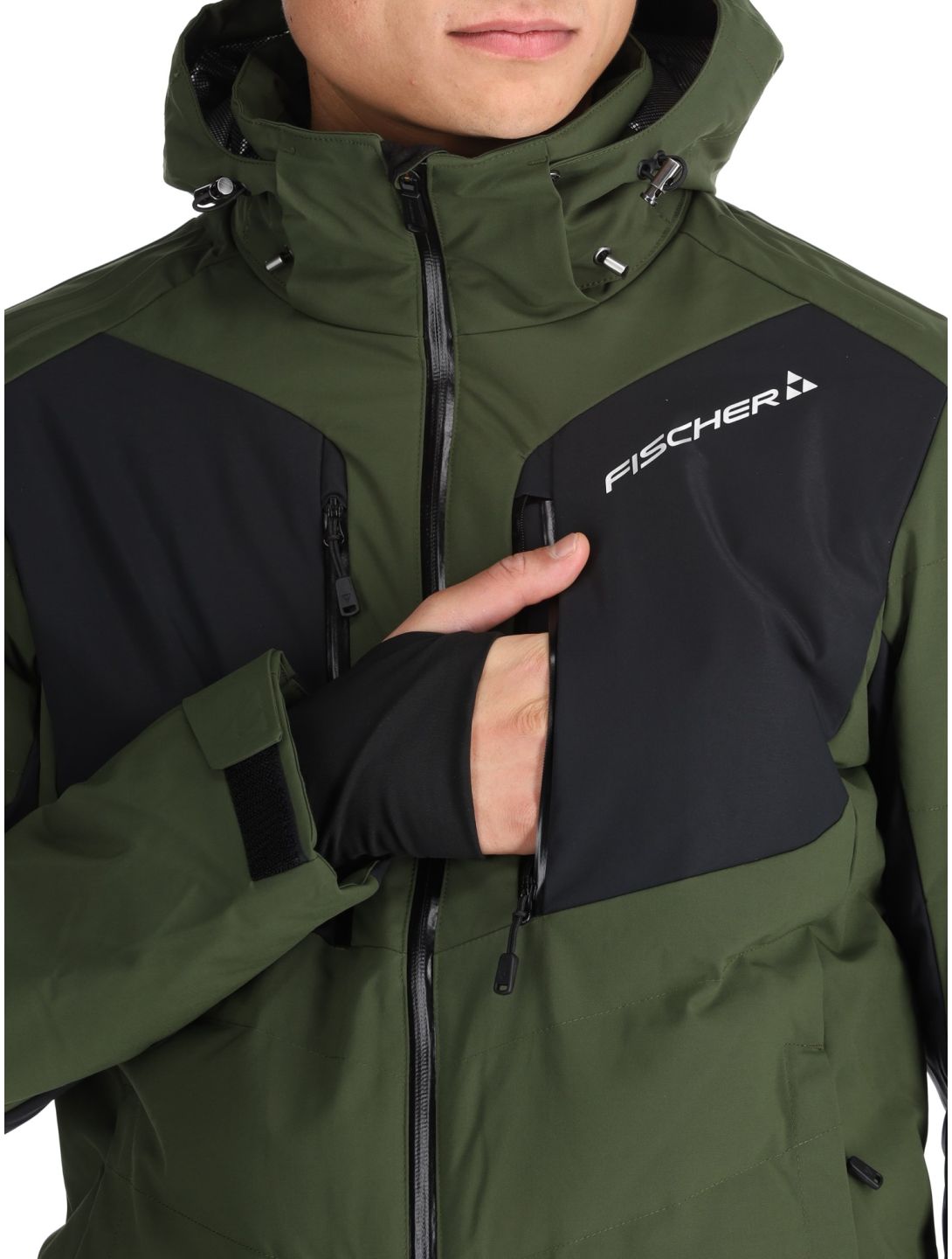 Fischer, Anniversary chaqueta de esquí hombres R.Green-R.Green-Black 