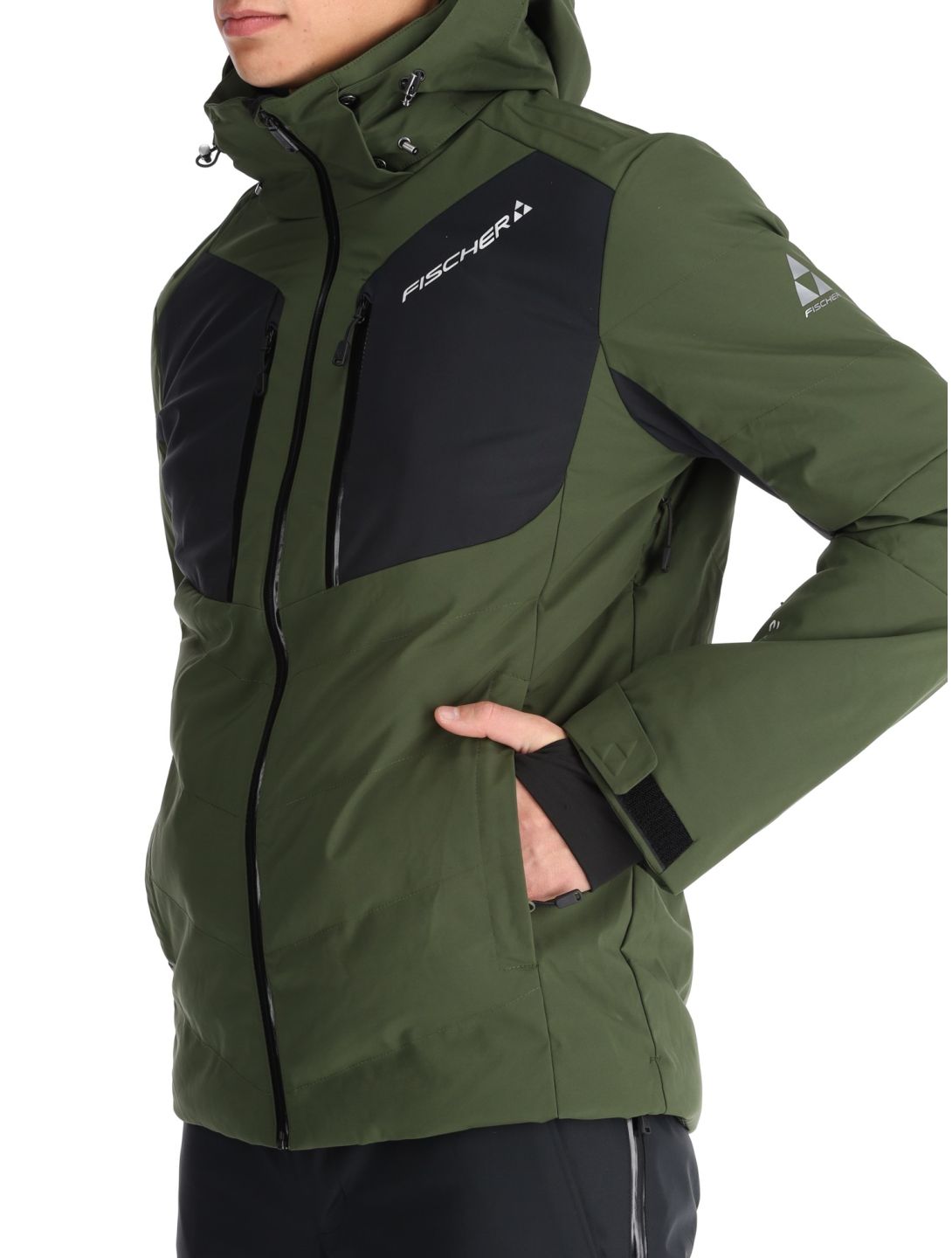 Fischer, Anniversary chaqueta de esquí hombres R.Green-R.Green-Black 