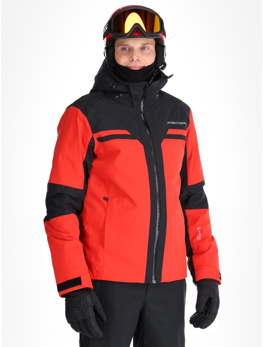 Fischer, Cascade chaqueta de esquí hombres C.Red-C.Red-Black 