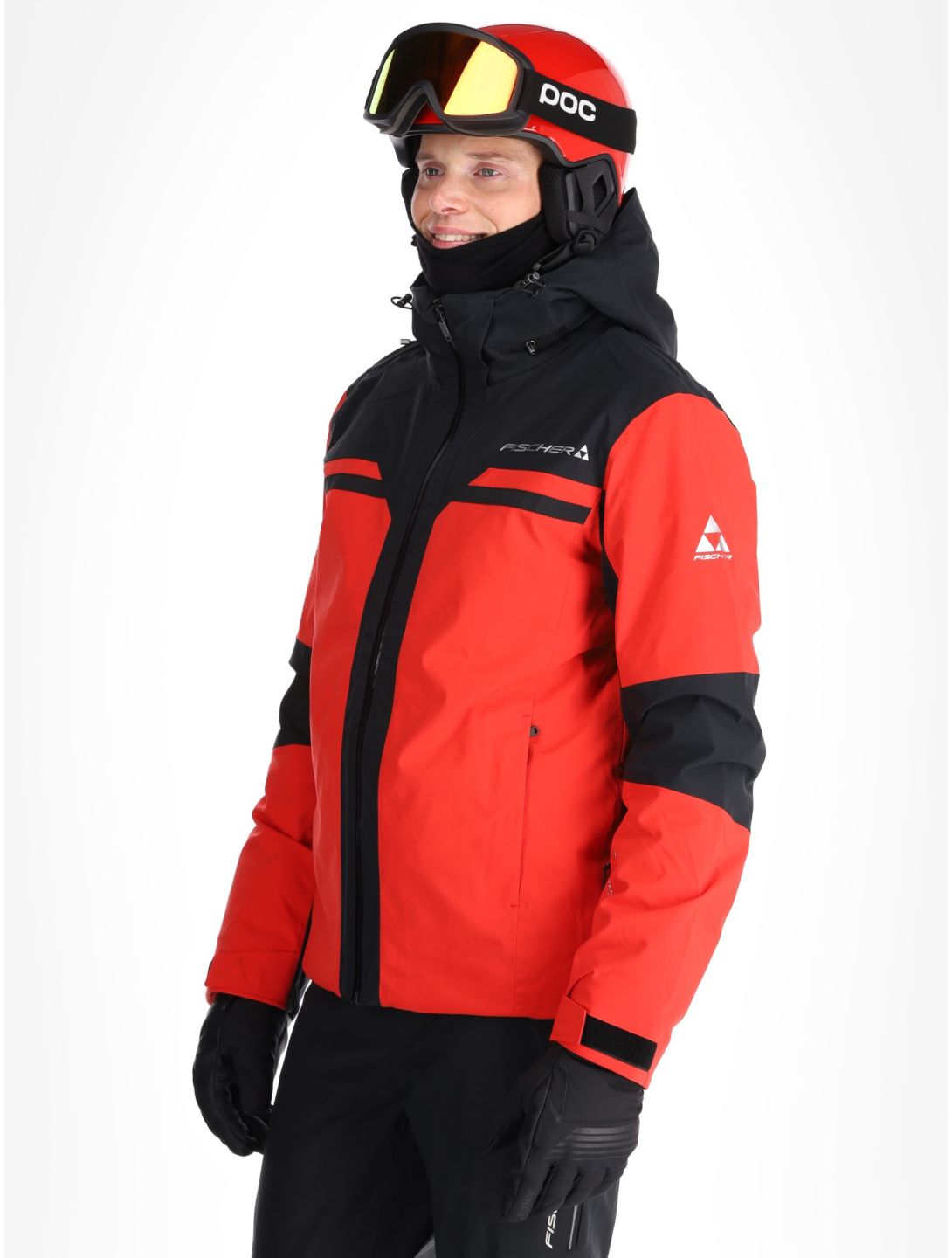 Fischer, Cascade chaqueta de esquí hombres C.Red-C.Red-Black 