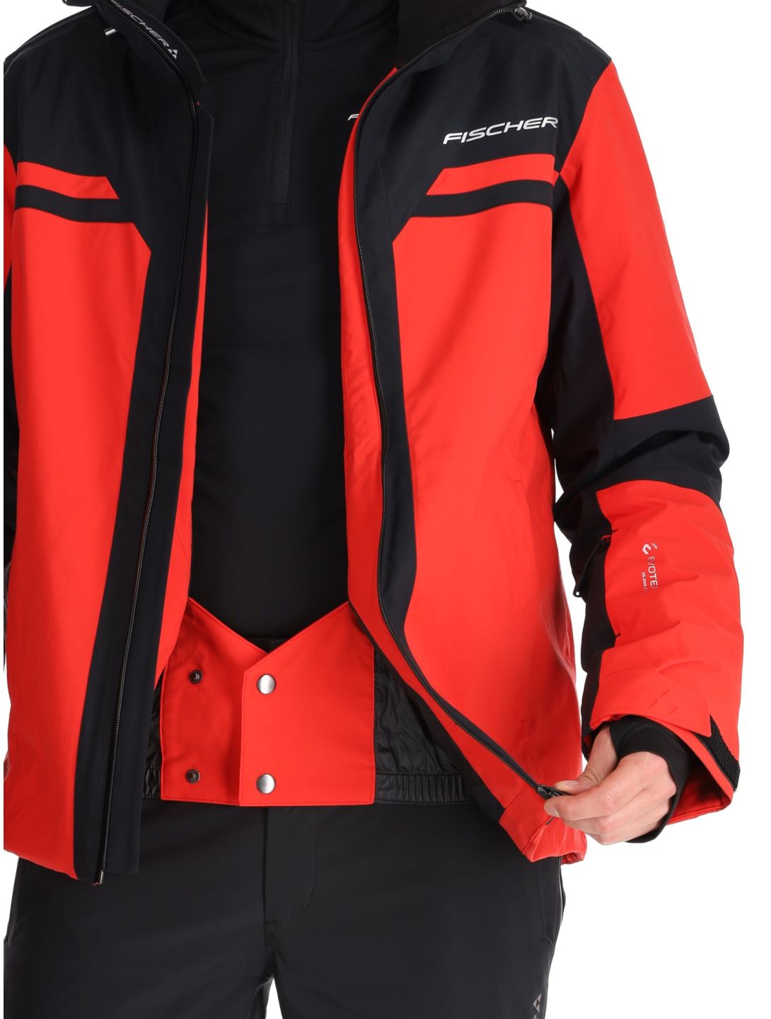 Fischer, Cascade chaqueta de esquí hombres C.Red-C.Red-Black 