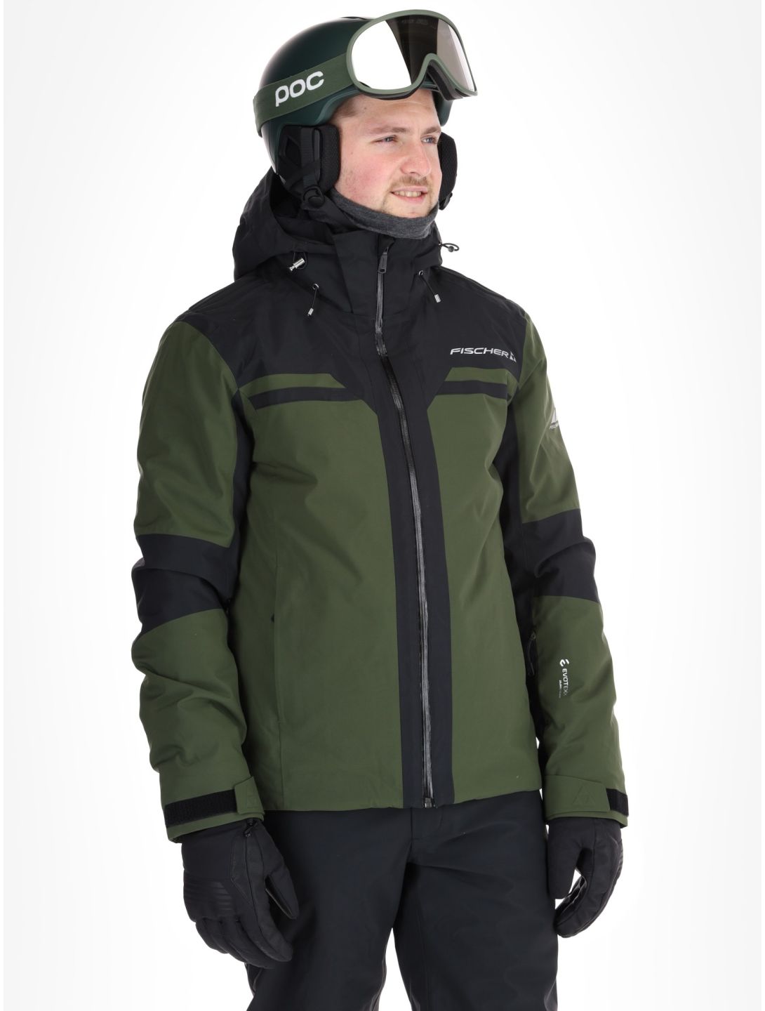 Fischer, Cascade chaqueta de esquí hombres R.Green-R.Green-Black 