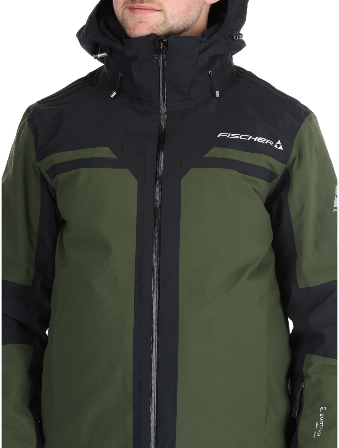 Fischer, Cascade chaqueta de esquí hombres R.Green-R.Green-Black 