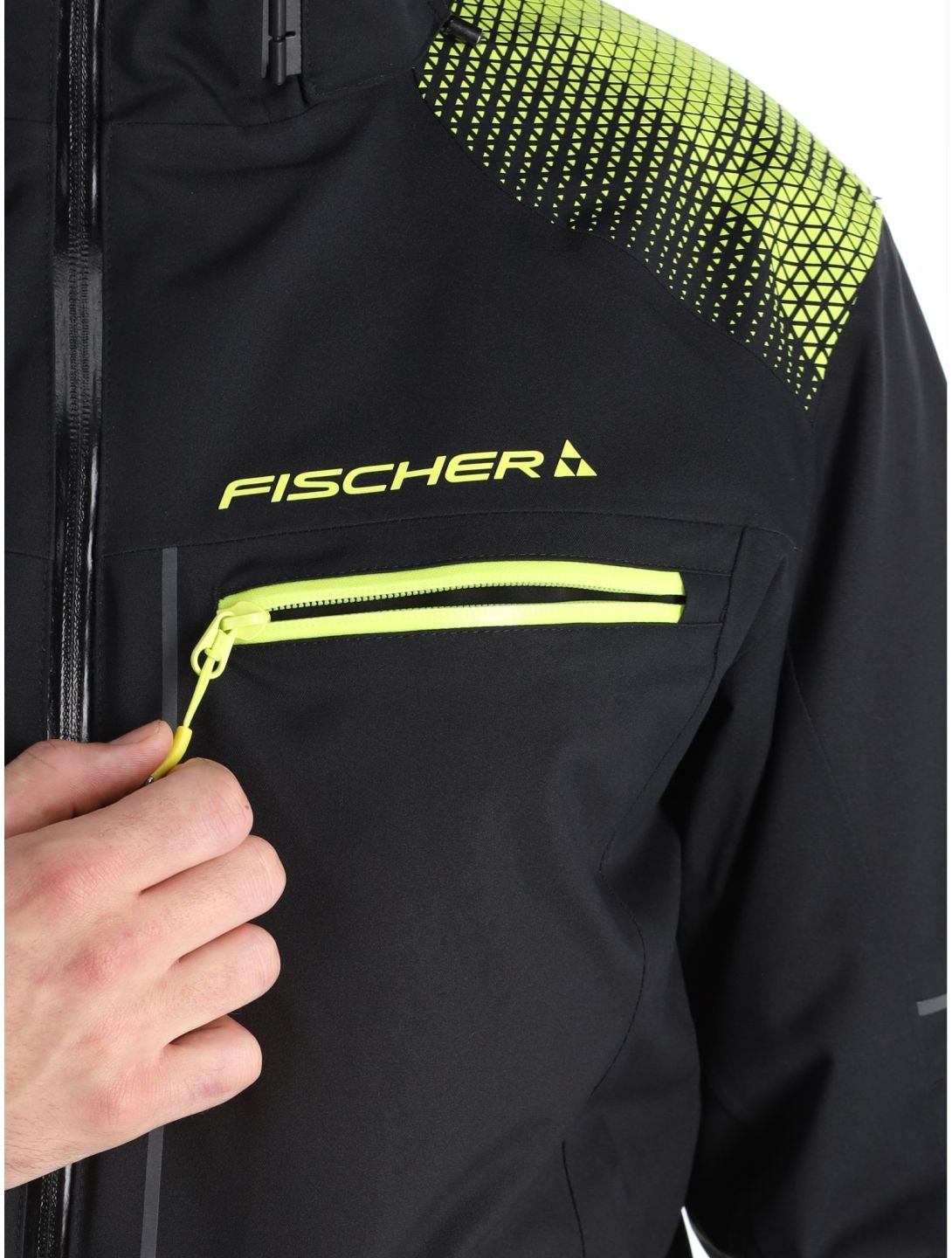 Fischer, RC4 chaqueta de esquí hombres Black negro 