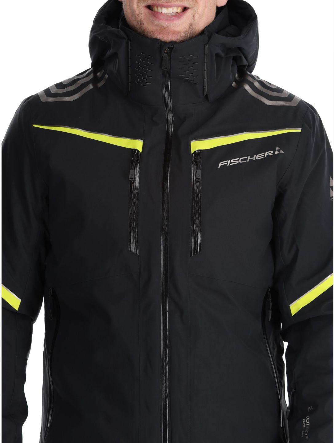 Fischer, RC4 chaqueta de esquí hombres Black negro 