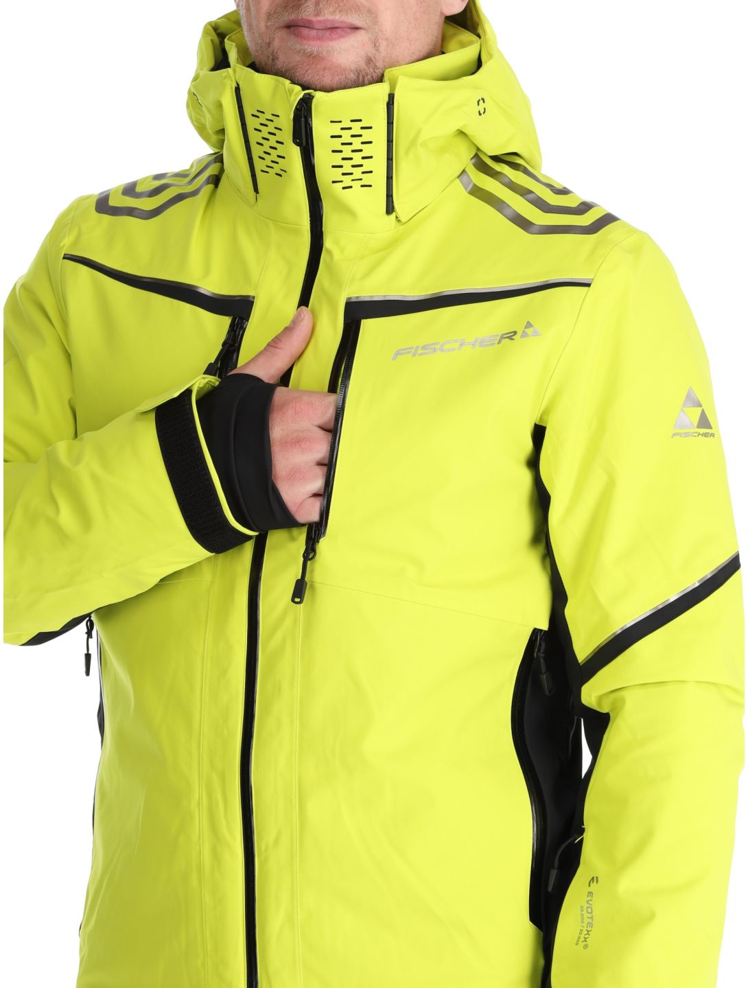 Fischer, RC4 chaqueta de esquí hombres Fischer Yellow amarillo 