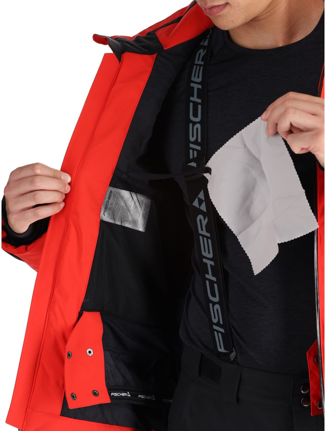 Fischer, RC4 chaqueta de esquí hombres Red rojo 