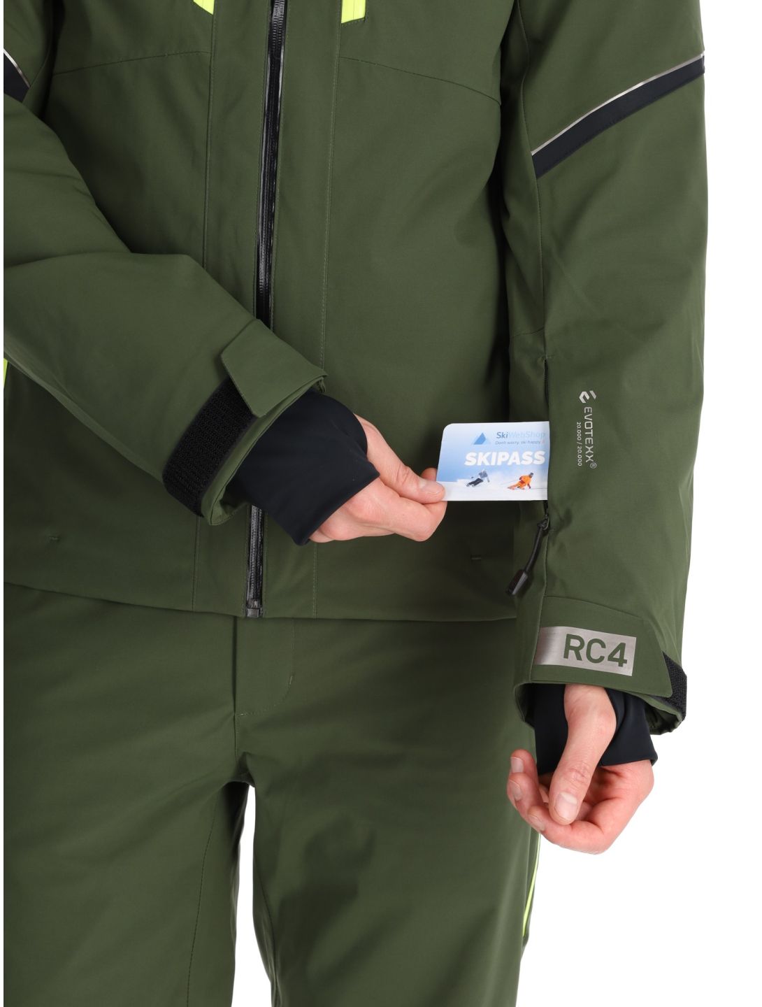 Fischer, RC4 chaqueta de esquí hombres Rifle Green verde 