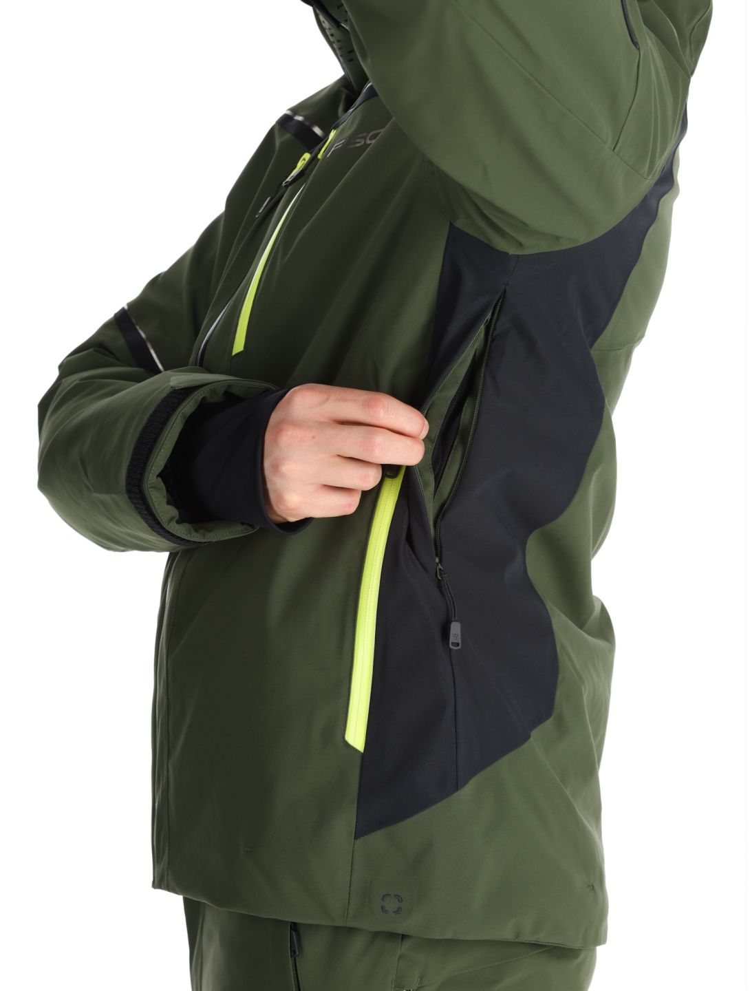 Fischer, RC4 chaqueta de esquí hombres Rifle Green verde 