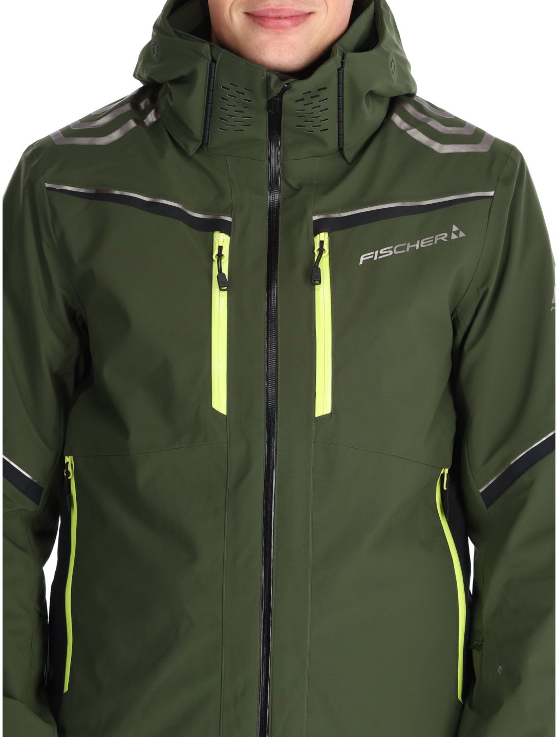 Fischer, RC4 chaqueta de esquí hombres Rifle Green verde 